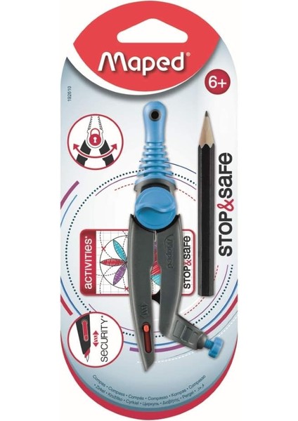 Stop&safe Unıversal Kalem Yuvalı Pergel