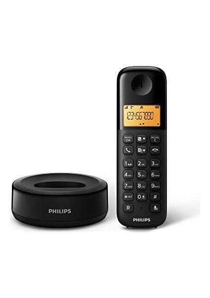D1601B Dect Telefon Siyah