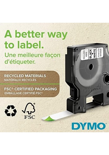 S0720730, D1 Yedek Şerit (9 mm x 7 Mt), Sarı/siyah (40918) fiyatları