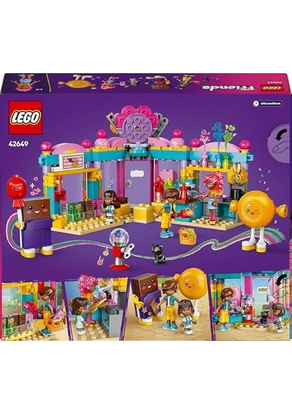 Friends Heartlake City Şekerci Dükkanı 42649-6 Yaş ve Üzeri Kız ve Erkek Çocukları Için Mini Bebek Içeren Yaratıcı Oyuncak Yapım Seti, Doğum Günü Hediyesi (376 Parça) modelleri