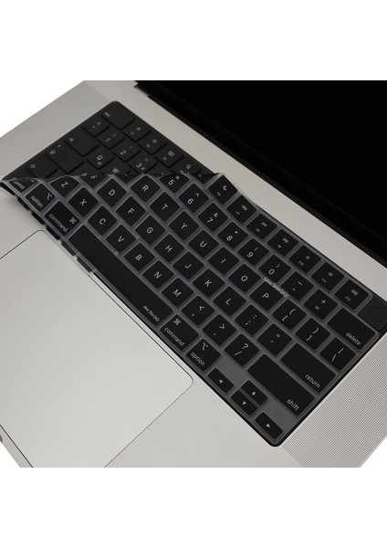 Macbook Klavye Koruyucu Air Pro M1-M2-M3 (Us-Ingilizce) (Touchbarsız) A2681 A3113, 2941 A3114, A2442 A2779 A2992 A2918, A2485 A2780 2992 ile Uyumlu Siyah