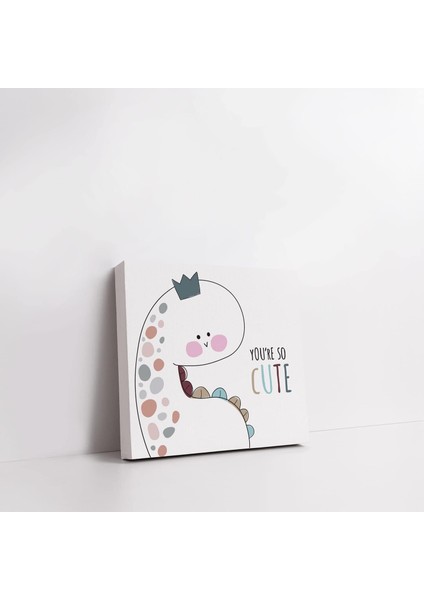 Dinozor Tasarımlı Kanvas