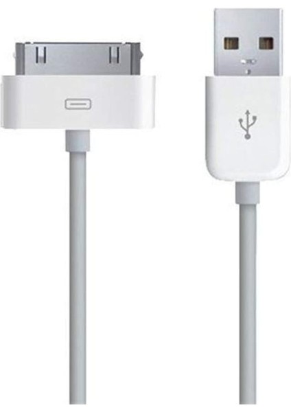 iPhone 4/s Hızlı Data ve Şarj&şarj Kablosu, Beyaz