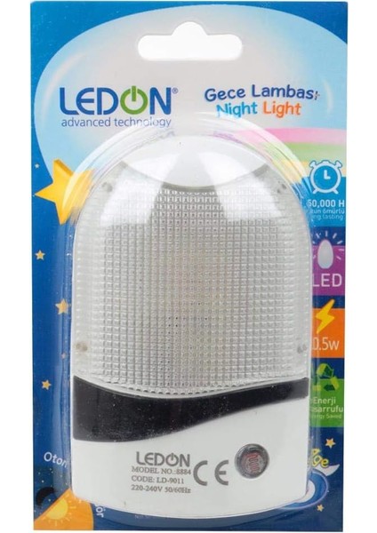 LD-9011 Ledli Gece Lambası Fotoselli * QL-8884 Sensörlü