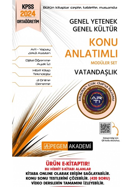 2024 KPSS Genel Yetenek Genel Kültür Ortaöğretim Vatandaşlık Konu