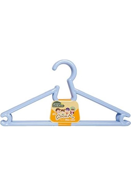 6'lı Plastik Çocuk Elbise Askısı, 0.6X27X14 cm, Asorti fiyatları