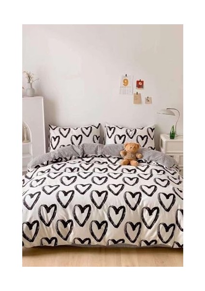 Ekose Kalpler Çift Kişilik Nevresim Takımı Pamuklu fiyatları