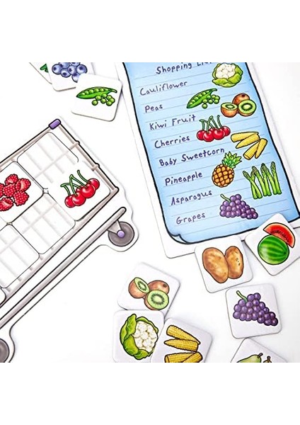 Alişveriş Listesi Meyveler ve Sebzeler Ek Paket 3-7 Yaş Eğitici Oyun (090)