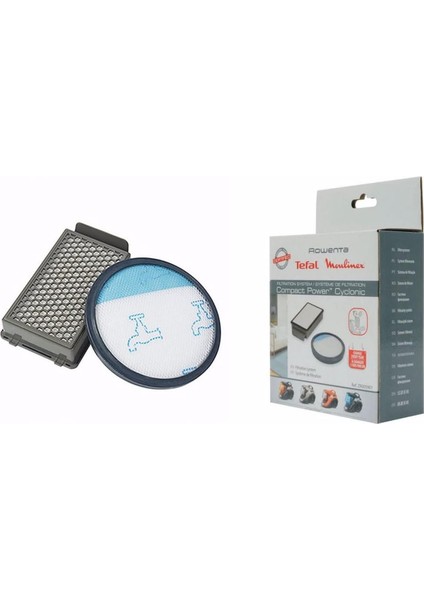 Hepa Filtre Seti Rowenta Compact Power Cyclonic Süpürge ile Uyumlu