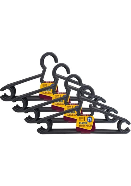 24 'lü Plastik Elbise Askısı