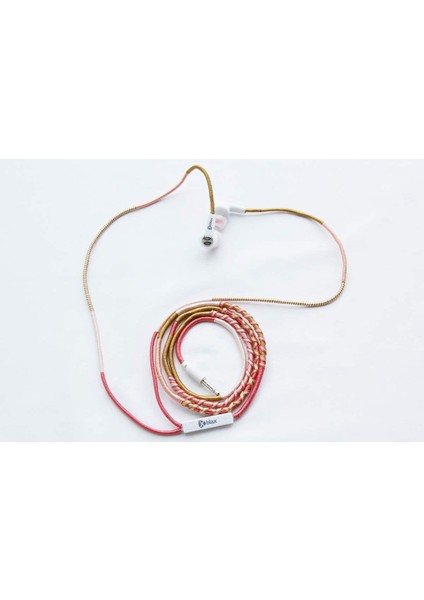 Handmade Lily 3.5mm El Yapımı Kablolu Kulakiçi Stereo Kulaklık, Beyaz