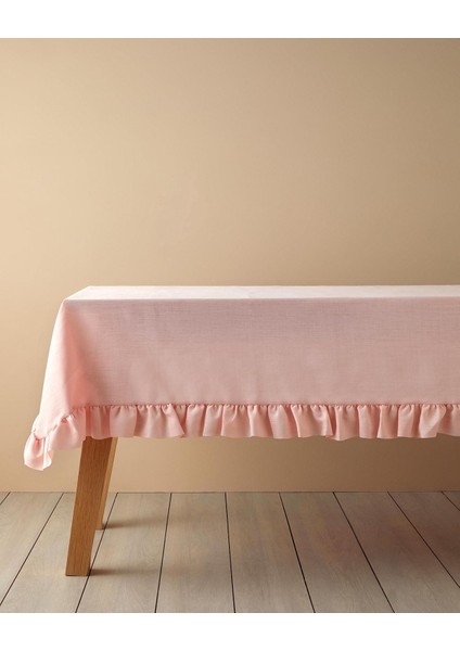 Home Flor Pura Polyester Masa Örtüsü Pembe