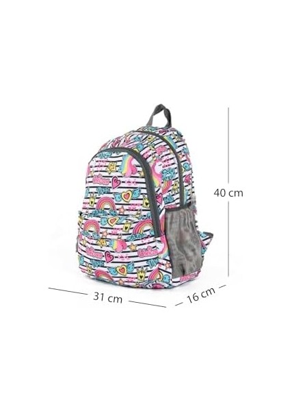 Polo CLUBPLCAN2079 Kız Çocuk Sırt Çantası, Desenli, Standart modelleri