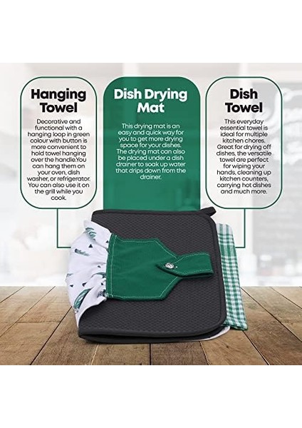 Bulaşık Kurutma Matı, Mikrofiber Bulaşık Kurutma Örtüsü, Tezgah Üstü Bulaşık Matı, Bulaşık Altlığı, 3 Ürün Içermektedir Bulaşık Matı&havlu&kurutma Bezi fiyatları