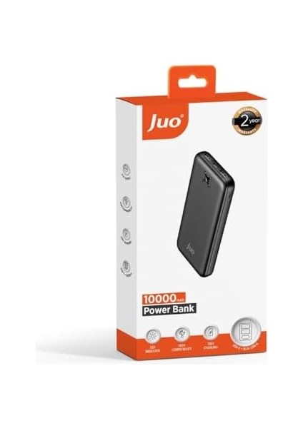 10000MAH 10.5W Çift Usb-A Çıkışlı Powerbank Taşınabilir Hızlı Şarj Cihazı Siyah fiyatları