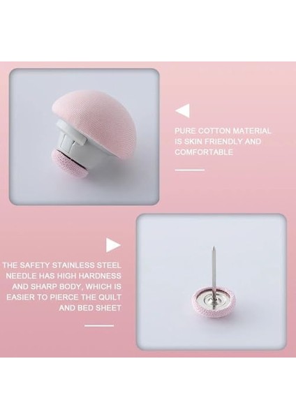 Yorgan Sabitleyici, Mantar Şekilli Aşınmaya Dayanıklı Yorgan Klipsi 4 Adet (Gri) fiyatları