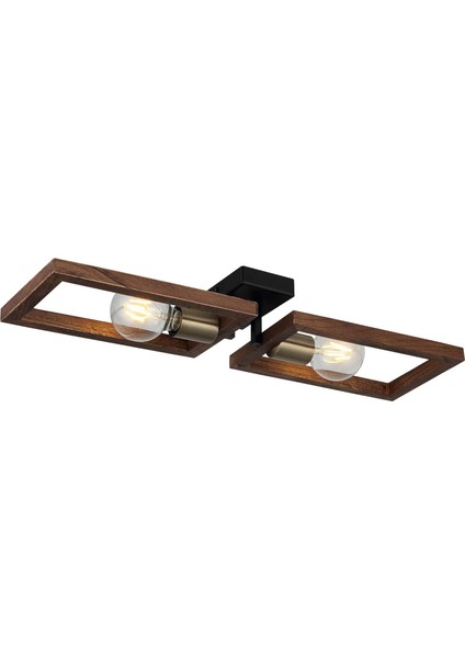 Era 2 Li Antik Lak/siyah Plafonyer 2XE27
