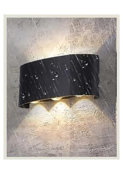 Geldi Dekoratif Çift Yönlü Duvar Aydınlatma LED Aplik Duvar Lambası Cata Haiti 10 Watt Desenli Duvar Aplik (Amber Renk Işık) fiyatları