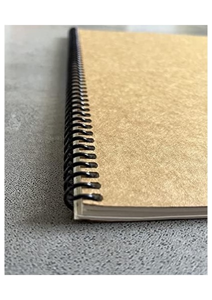 Tanıtım Çizgili Spiralli Defter, A4 Boyut (21X29,7 Cm), 60 Yaprak, 90GR. Ivory Kağıt, Ofis Için Ideal, Planlayıcı (Kahverengi Kapak) modelleri