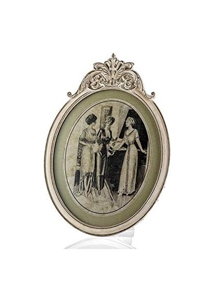 Insan Figürlü Beyaz Çerçeve Tablo, 42X30