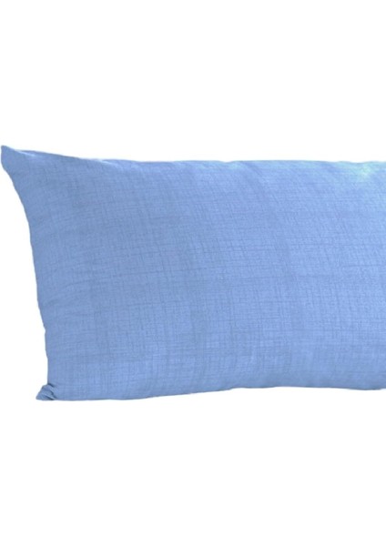 Turca-Ranforce Yan Yatış Yastık Kılıfı 40 x 120 cm Açık Mavi (Açık Mavi)