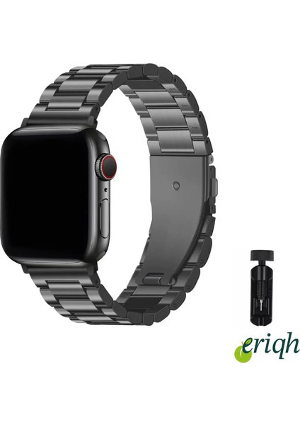 Apple Watch Uyumlu 38MM 40MM 41MM (42MM10.NESİL) 1/2/3/4/5/6/se/7/8/9/10/ultra Kordon Metal Loop Kordon