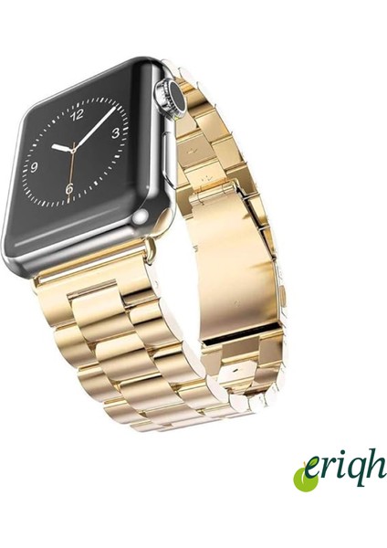 Apple Watch Uyumlu 38MM 40MM 41MM (42MM10.NESİL) 1/2/3/4/5/6/se/7/8/9/10/ultra Kordon Metal Loop Kordon