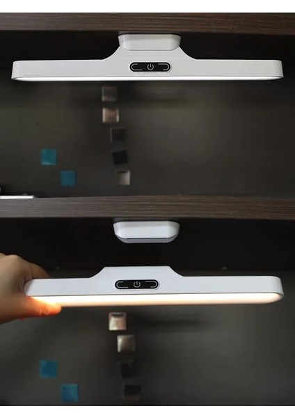 LED 5 Watt Şarjlı Mıknatıslı Dokunmatik Aplik (Beyaz, 2 Adet)