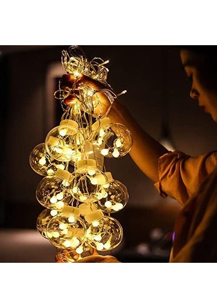 Işıklı Yılbaşı Top LED LED Işık Saçak LED Top Dekoratif Yılbaşı LED 2.5 Metre 138 LED 8 Fonksiyonlu 8 Modlu LED Işık Günışığı Perde Led, Obev