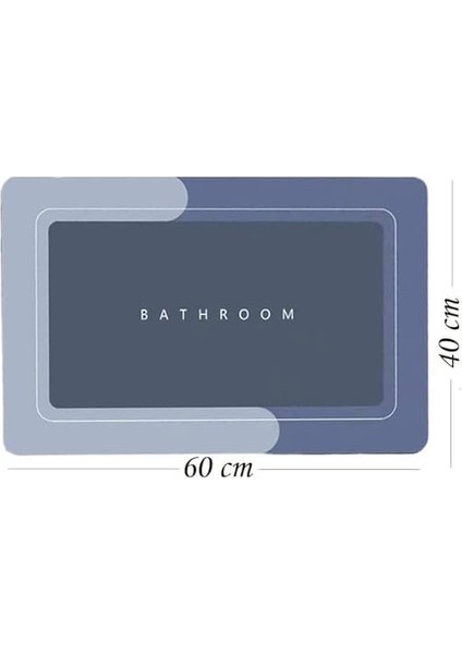 Banyo Paspası-Kaymaz Tabanlı-Süper Emici Banyo Paspası-Abdest Paspası-Kare (MAVİ)(NKS128M) fiyatları