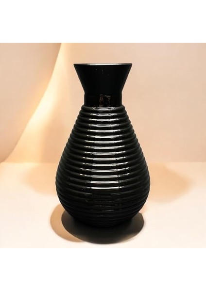 Amaçlı Siyah Cam Vazo - Çiçek, Koku Çubukları ve Dekoratif Kullanım Için Şık Tasarım modelleri