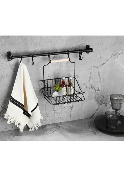 Haus Gerate Ferforje Metal Sepet Askı ve Kanca
