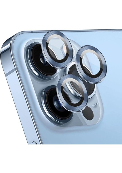 iPhone 15 Pro İçin Tekli Kamera Lens Koruma Camı Sierra Mavisi