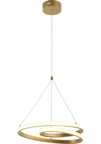 Elıpsı Kucuk Altın Ledlı Avıze 3000K 24W