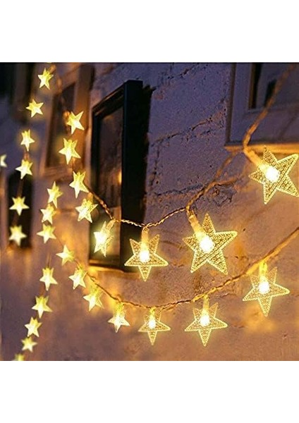 Gitti Dekoratif Yıldız LED Dizeleri 20'li 3 Metre Pilli LED Aydınlatma modelleri