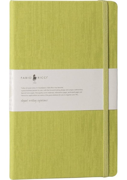 Ricci Lepidus 13X21CM Çizgili Fıstık Yeşili Defter