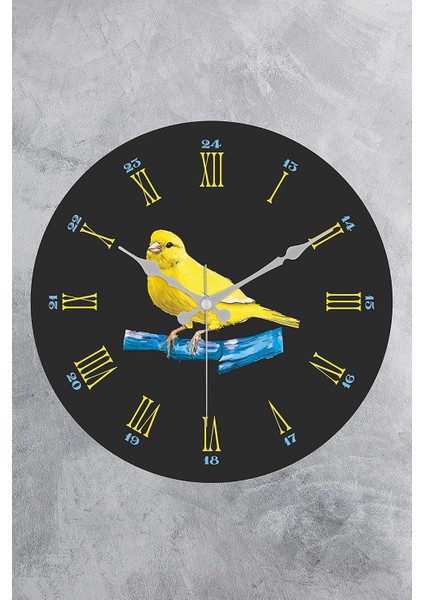 25 cm Dekoratif Plastik Cam Bombeli Taraftar Odası Duvar Saati