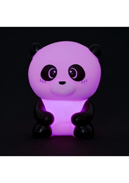 - Çocuklar Için Gece Lambası, 4 Renk, Piller Dahil, 20 Saat Kullanım Ömrü, 9 x 11,5 Cm, Panda Temalı fiyatları