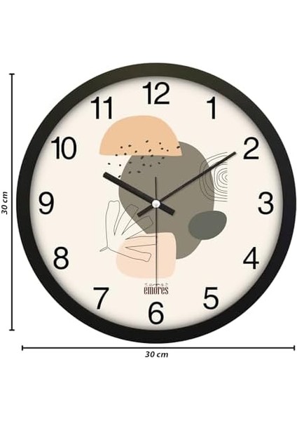 30 cm Gerçek Cam Sessiz Mekanizma Duvar Saati fiyatları