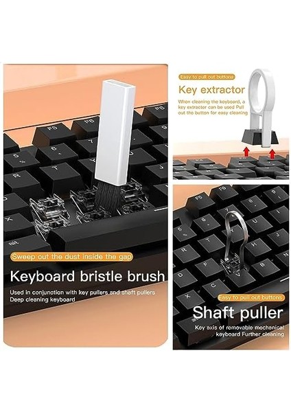 Apple Airpods, Iphone, Pad Şarj Portu, Kamera Lensi, Kulaklık, Dizüstü Bilgisayar, Mekanik Klavye, Sim Ejecy Aracı, Elektronik Ürün Temizleme Için Onarım Temizleyici Araç Kiti 20'si 1 Arada Çok fiyatları