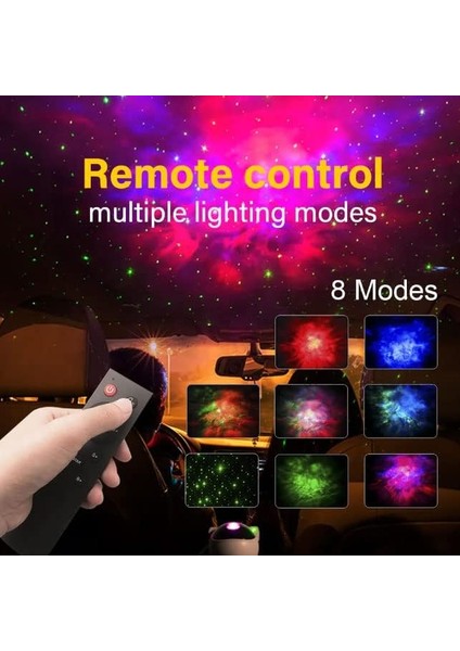 Astronot Gece Lambası Dekoratif Uzaktan Kumandalı Galaksiler ve Yıldızlar 8 Farklı Mod Ile Göz Yormayan Uzay Efektleri Gökyüzü Projeksiyon Işığı Çocuk ve Genç Odası Için Hediyelik LP846 modelleri