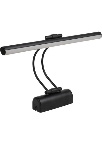 35 cm Elektrikli 3200K Gün Işığı Enerji Tasarruflu Flüt LED Aplik Banyo Tablo Çalışma Masası Duvar Sanat Eseri Ayna Dekoratif ve Modern Aydınlatma (Siyah)