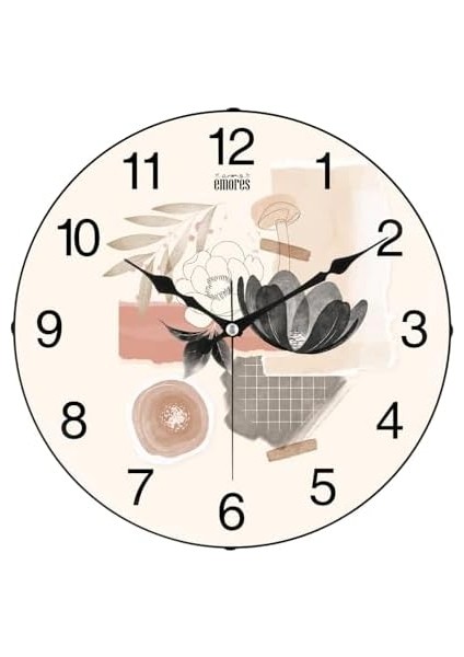 36 cm Gerçek Cam Sessiz Mekanizma Duvar Saati fiyatları