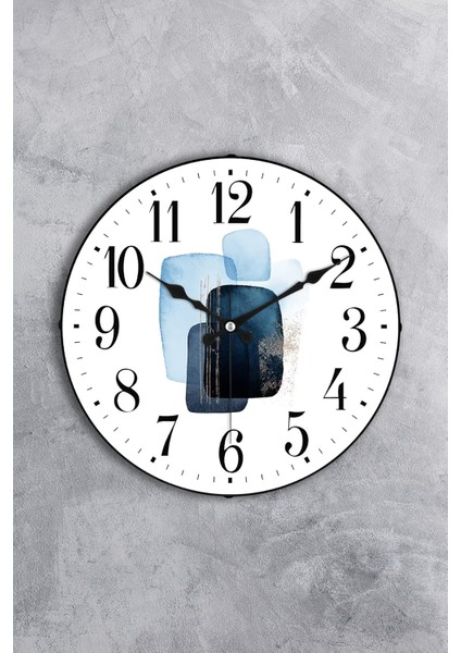 36 cm Gerçek Bombe Cam Akar Saniye Sessiz Mekanizma Dekoratif Duvar Saati Nss