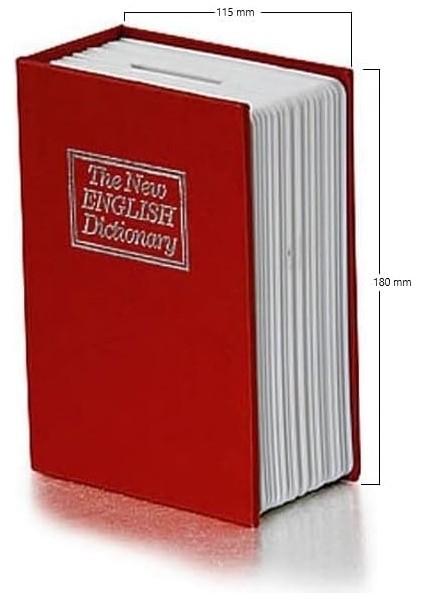 Kitap Görünümlü Kumbara Gizli Para Kasası Kitap Kumbara (Bordo, Büyük) fiyatları