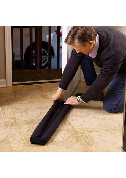 Kapı Altı Rüzgar Önleyici Isı Yalıtım Süngeri Rüzgarlık Stoper Toz Soğuk Sünger Çift Taraflı Izolasyon 2, Byens, Siyah, 85 cm fiyatları