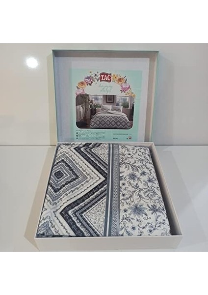 Perry Ranforce Geometrik DESENLI Pamuk Nevresim Takımı, Lacivert, Çift Kişilik (Nevresim: 200 x 220 cm /çarşaf: 240 x 260 cm / 2 Adet Yastık Kılıfı: 50 x 70 cm ) modelleri