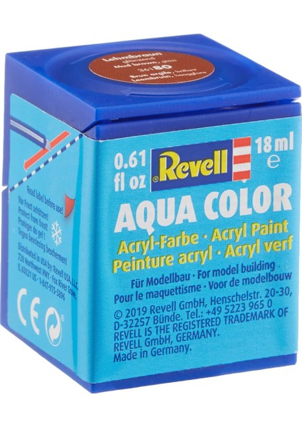 - Su Bazlı Maket Boyası Çamur Kahvesi Parlak 18 ml (36180)