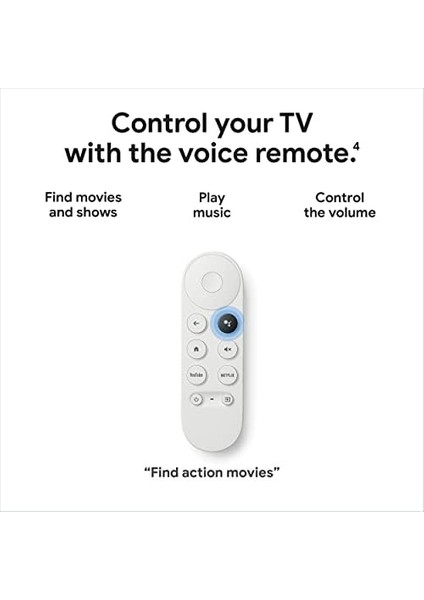 Tv (4k) Özellikli Chromecast - Sesli Arama İle Streaming Stick Entertainment - 4k Hdr'de Filmler, Şovlar Ve Canlı Tv Izleyin modelleri
