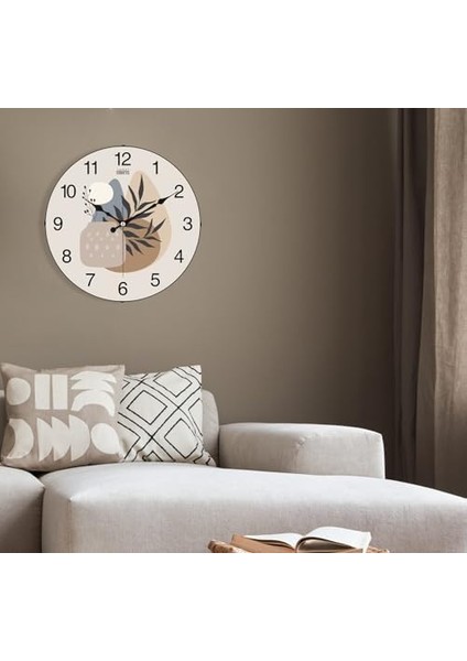 36 cm Gerçek Cam Sessiz Mekanizma Duvar Saati modelleri